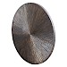 Wandpaneel Pictura 60 cm rond gestreept bruin