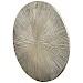 Wandpaneel Pictura 80 cm rond gestreept grijs
