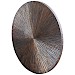Wandpaneel Pictura 80 cm rond gestreept bruin