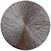 Wandpaneel Pictura 100 cm rond gestreept bruin