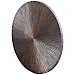 Wandpaneel Pictura 100 cm rond gestreept bruin