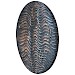 Wandpaneel Pictura 60 cm rond golvend bruin