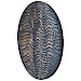 Wandpaneel Pictura 80 cm rond golvend bruin