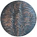 Wandpaneel Pictura 100 cm rond golvend bruin