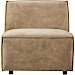 1 zits Baricci lichtbruin basic comfort