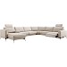 Hoekbank Linoza naturel relaxfunctie rechts premium comfort
