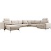 Hoekbank Linoza naturel relaxfunctie rechts premium comfort