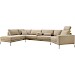 Hoekbank links Linoza taupe supreme comfort