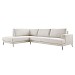 Hoekbank links Ansio HR-visco zitting beige