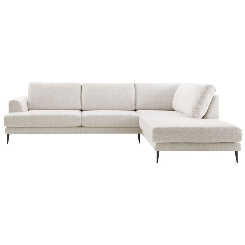 Hoekbank rechts Ansio pocket-visco zitting beige