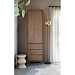 Opbergkast Calvo 202x060x040 cm bruin 3 lades