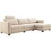 Hoekbank rechts Licato naturel relaxfunctie premium comfort