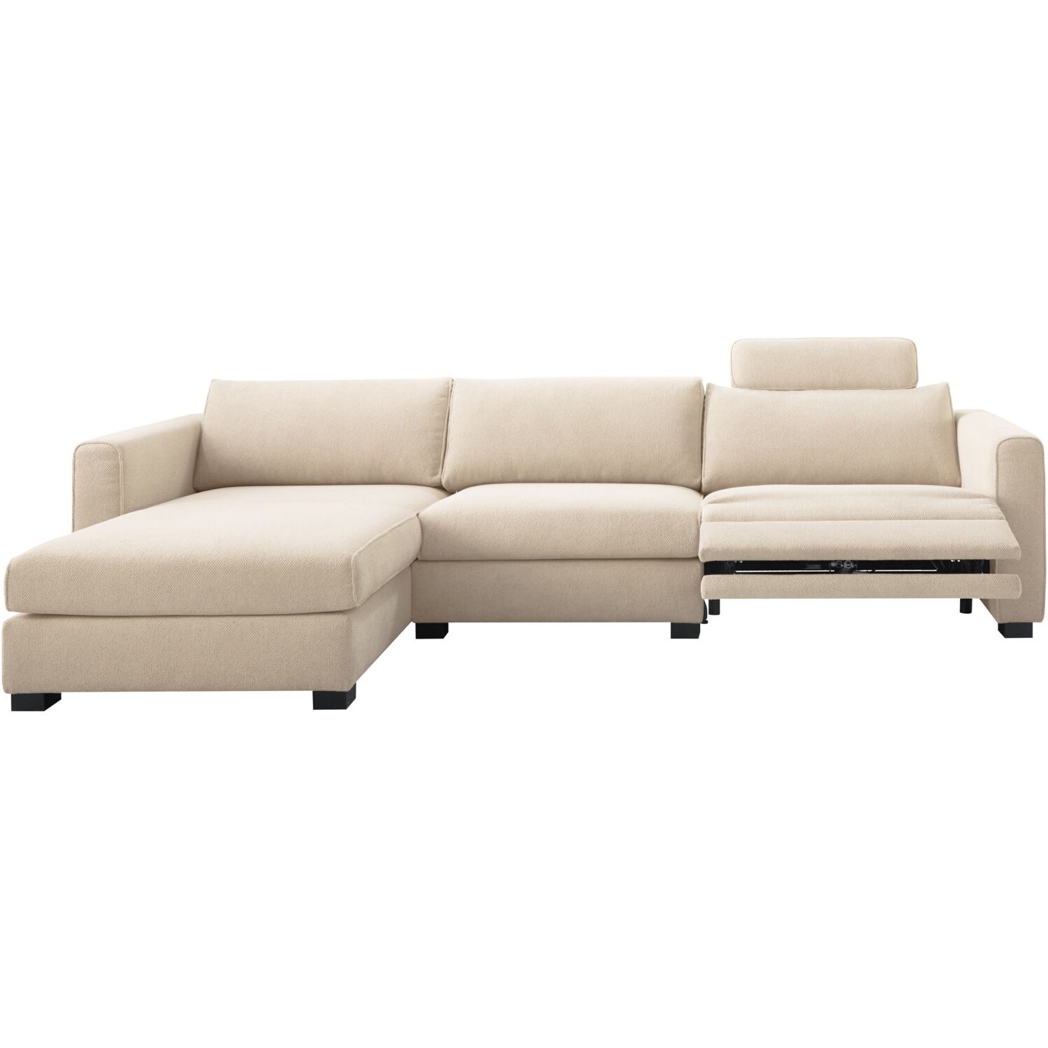 Hoekbank links Licato naturel relaxfunctie premium comfort