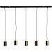 Hanglamp Trecate ruw antiek brons 5-lichts