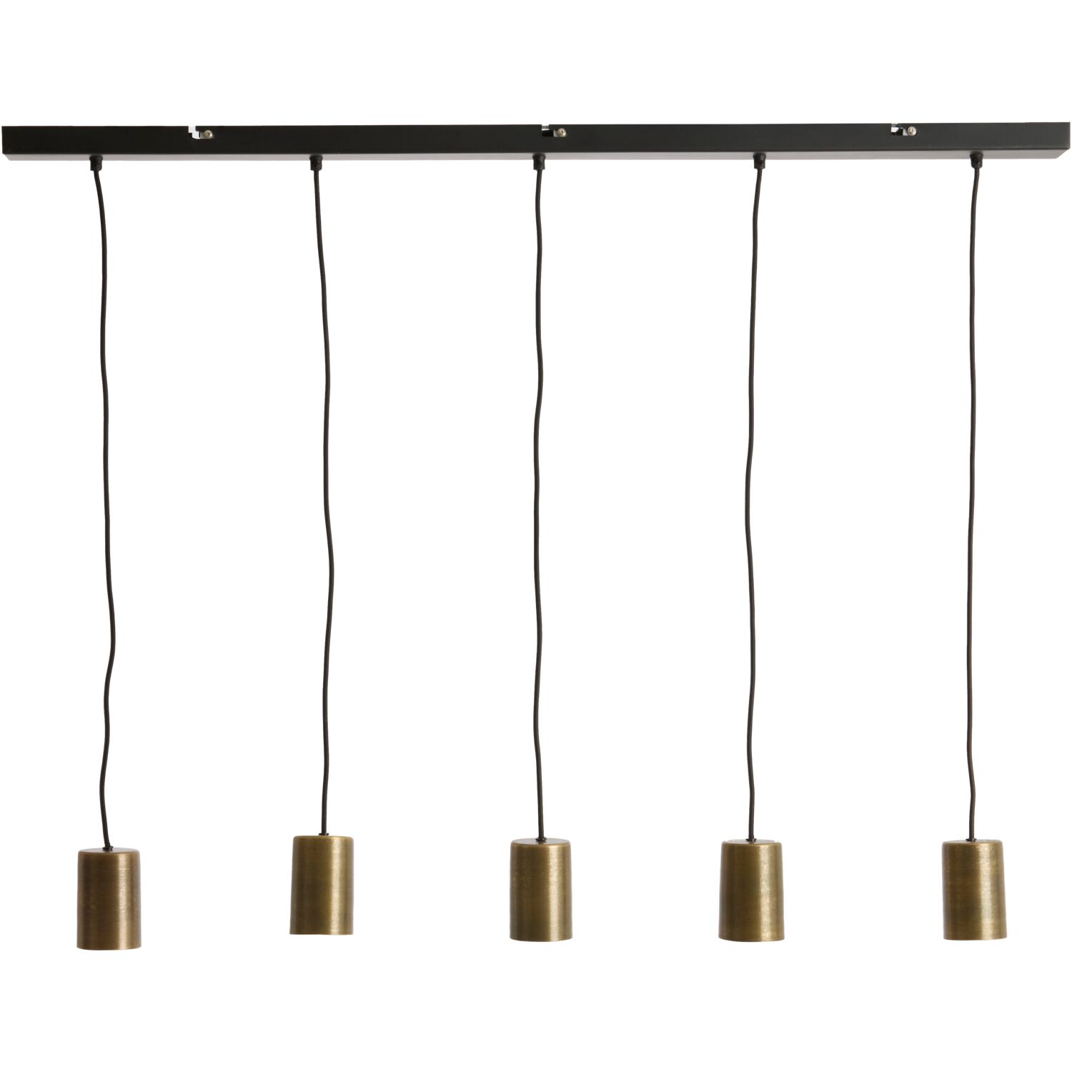 Hanglamp Trecate ruw antiek brons 5-lichts
