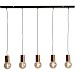 Hanglamp Trecate ruw antiek brons 5-lichts