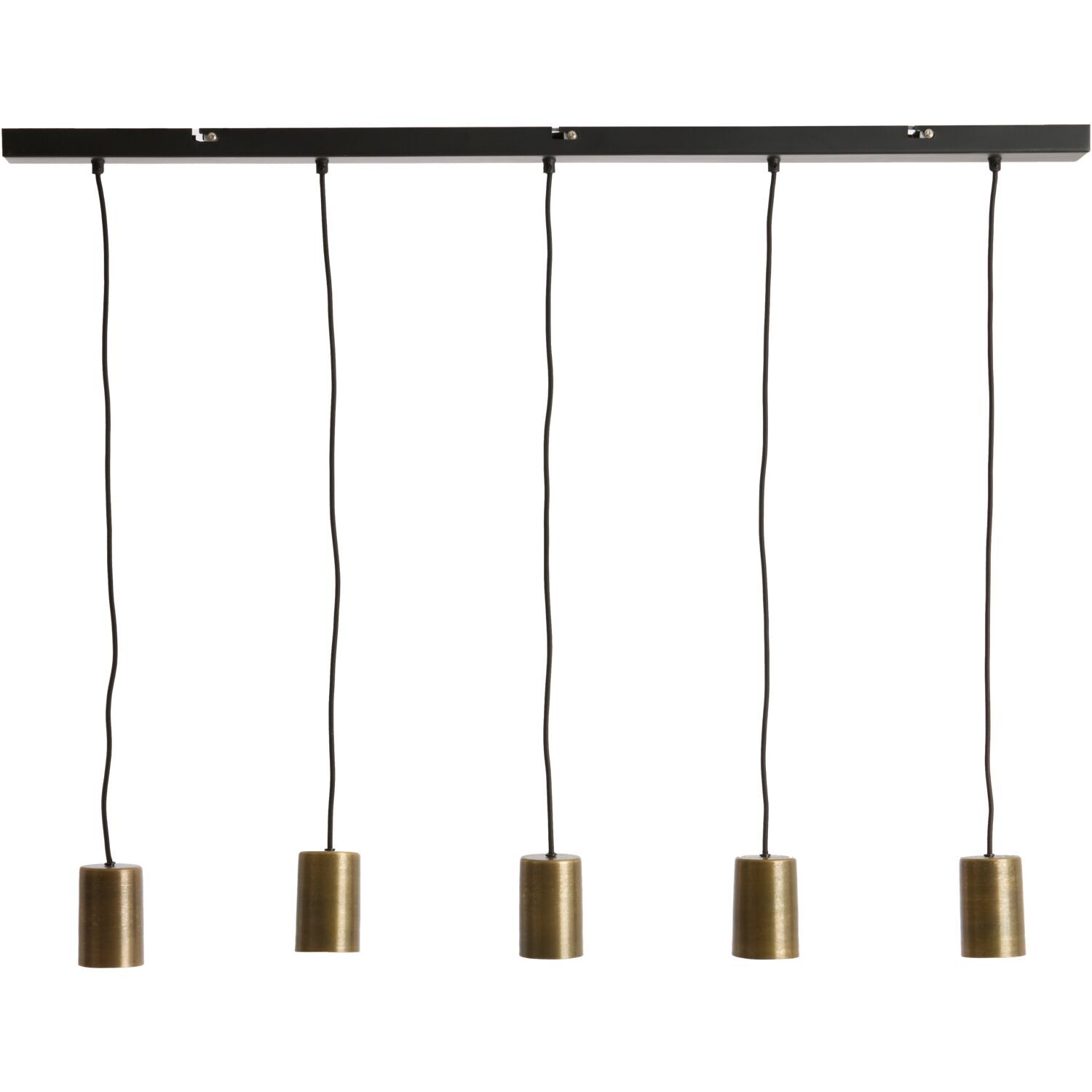 Hanglamp Trecate ruw antiek brons 5-lichts