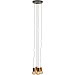 Hanglamp Trecate ruw antiek brons 5-lichts rond