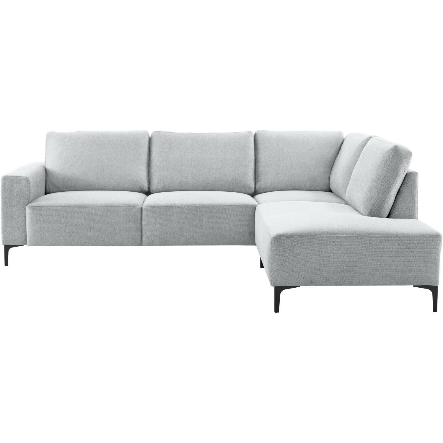 Hoekbank rechts Fabria lichtgrijs basic comfort