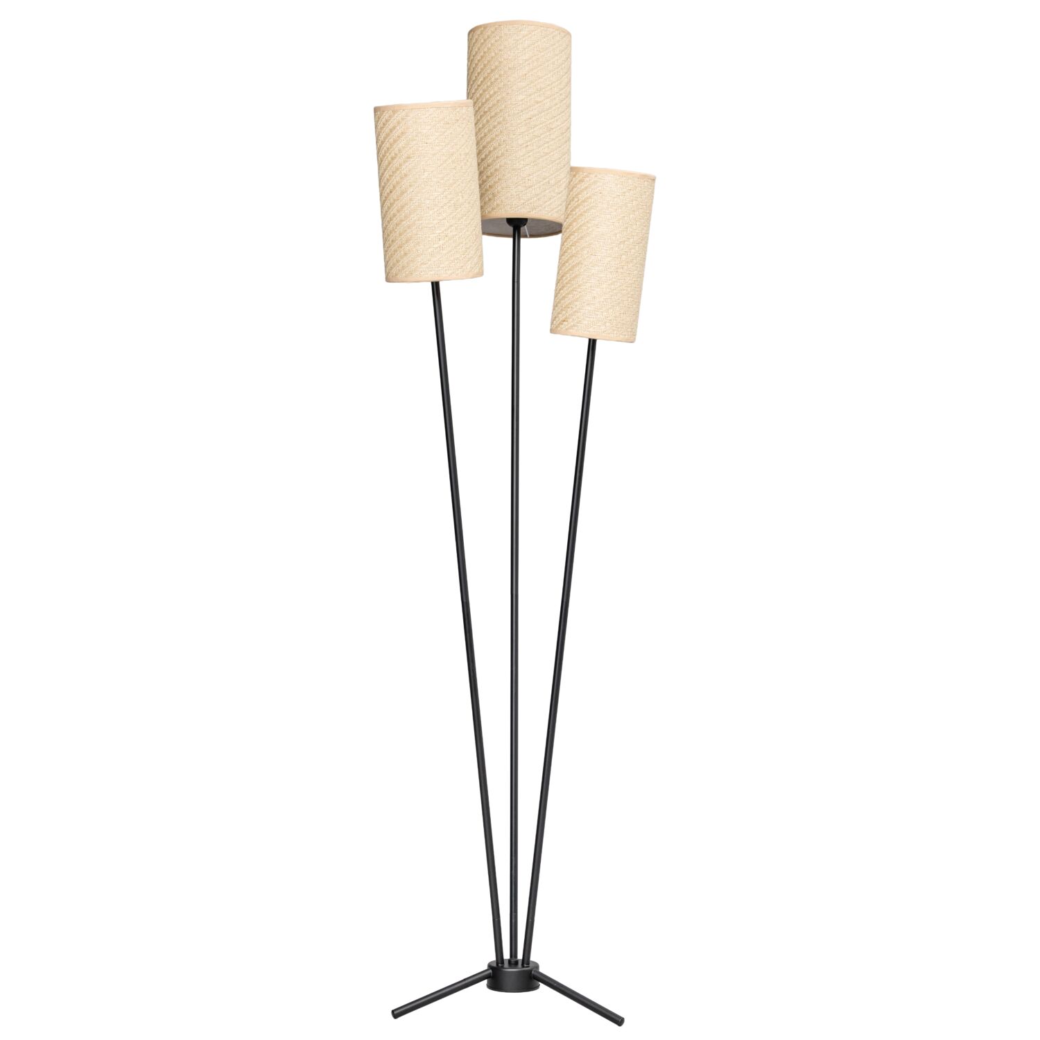 Vloerlamp Zizali zwart metaal