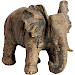 Decoratiebeeld Ofanto olifant small antiek donkerbruin