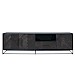 TV-meubel Vinito (199 Cm) eiken fineer zwart
