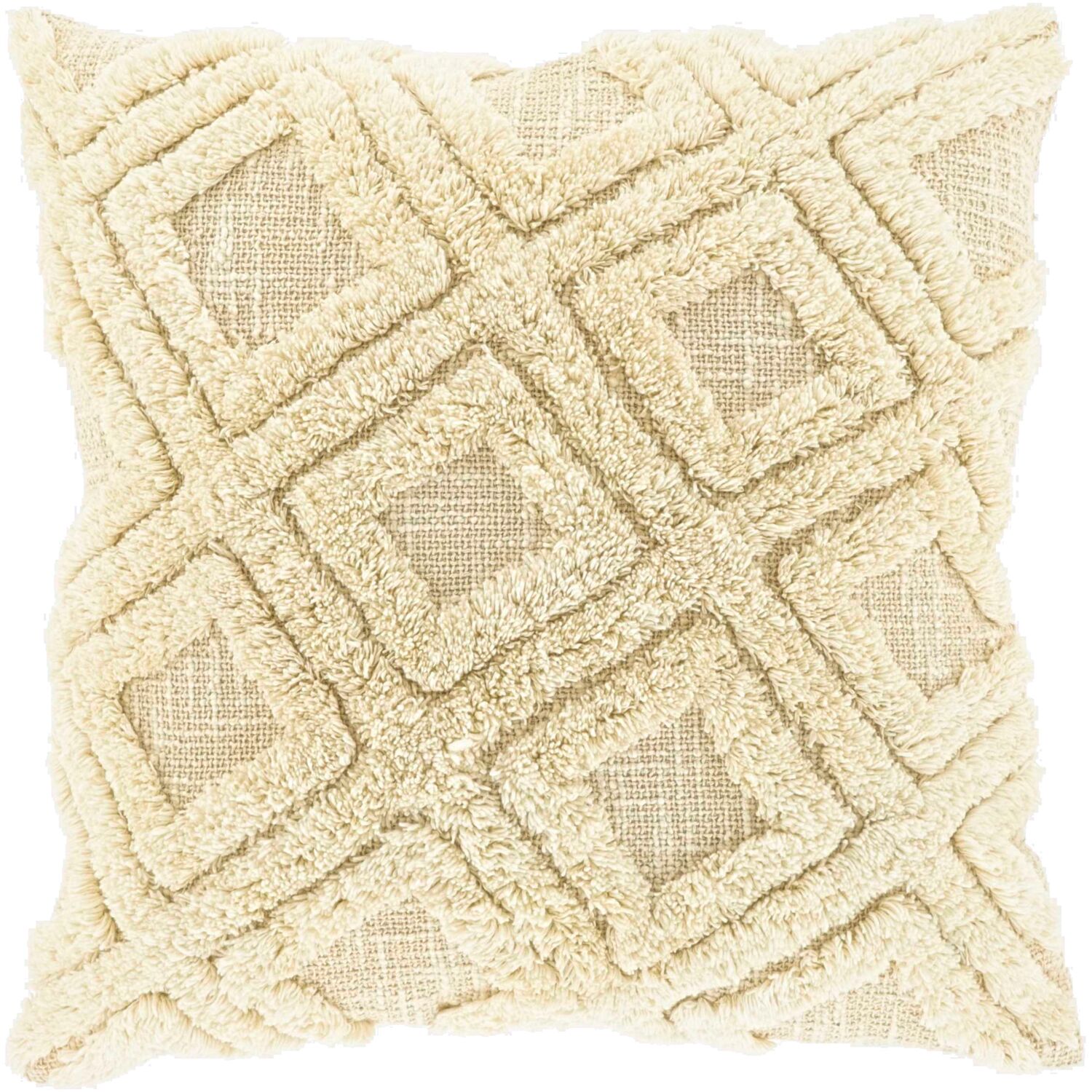 Sierkussen Foglia 45x45cm dessin 5 naturel