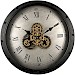 Klok Nimar metaal rond 60cm zwart beige dessin 41