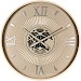 Klok Nimar metaal rond 80cm taupe dessin 55