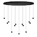 Hanglamp Giannutri metaal zwart 13-lichts