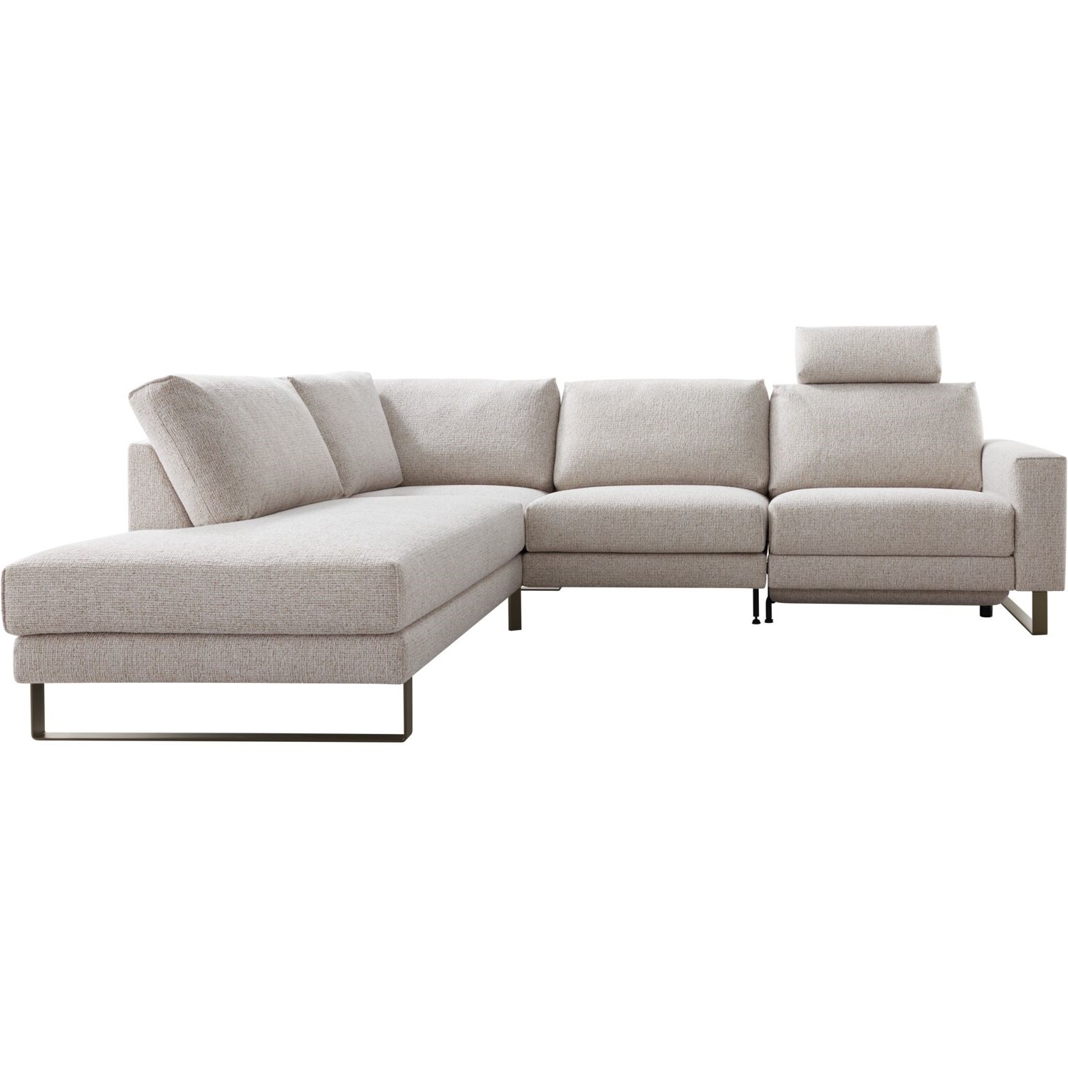 Hoekbank links met relax Levanzo beige