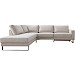 Hoekbank links met relax Levanzo beige