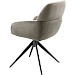 Eetkamerstoel Veda draaibaar microvezel grijs