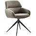 Eetkamerstoel Veda draaibaar microvezel grijs