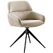 Eetkamerstoel Veda draaibaar microvezel beige