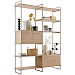 Wandkast Sistema 226x166x45 cm lichtgrijs