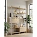 Wandkast Sistema 226x166x45 cm lichtgrijs