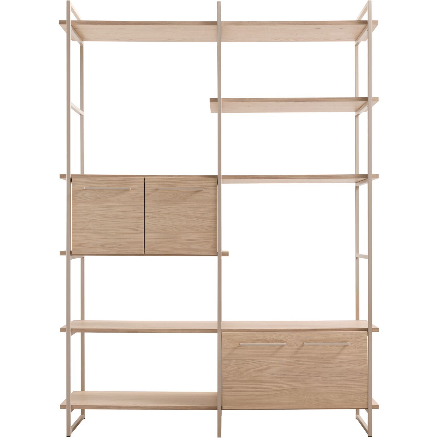 Wandkast Sistema 226x166x45 cm lichtgrijs