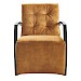 Fauteuil Metal cognac