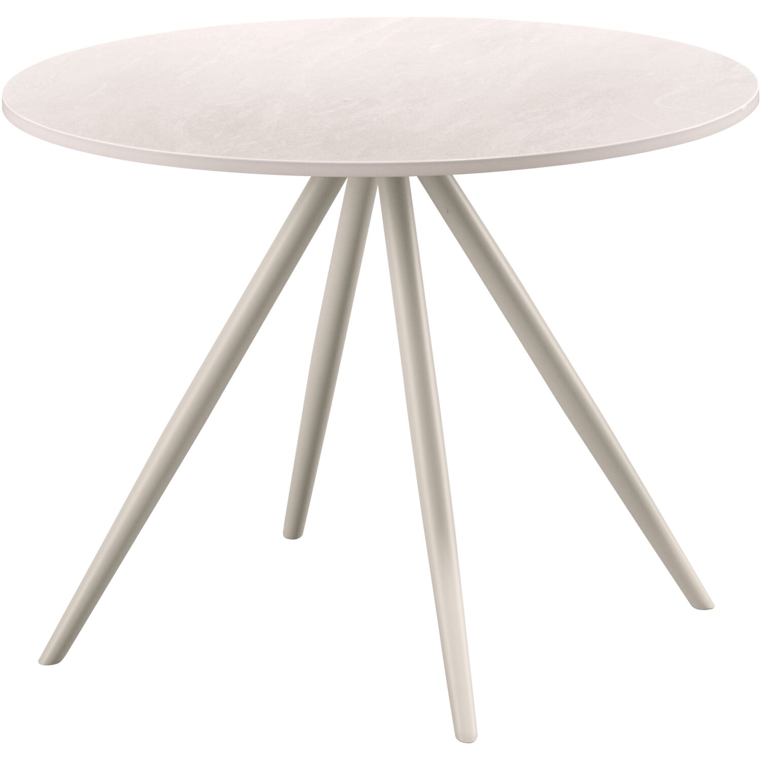 Salontafel Cercio keramiek 60cm rond wit
