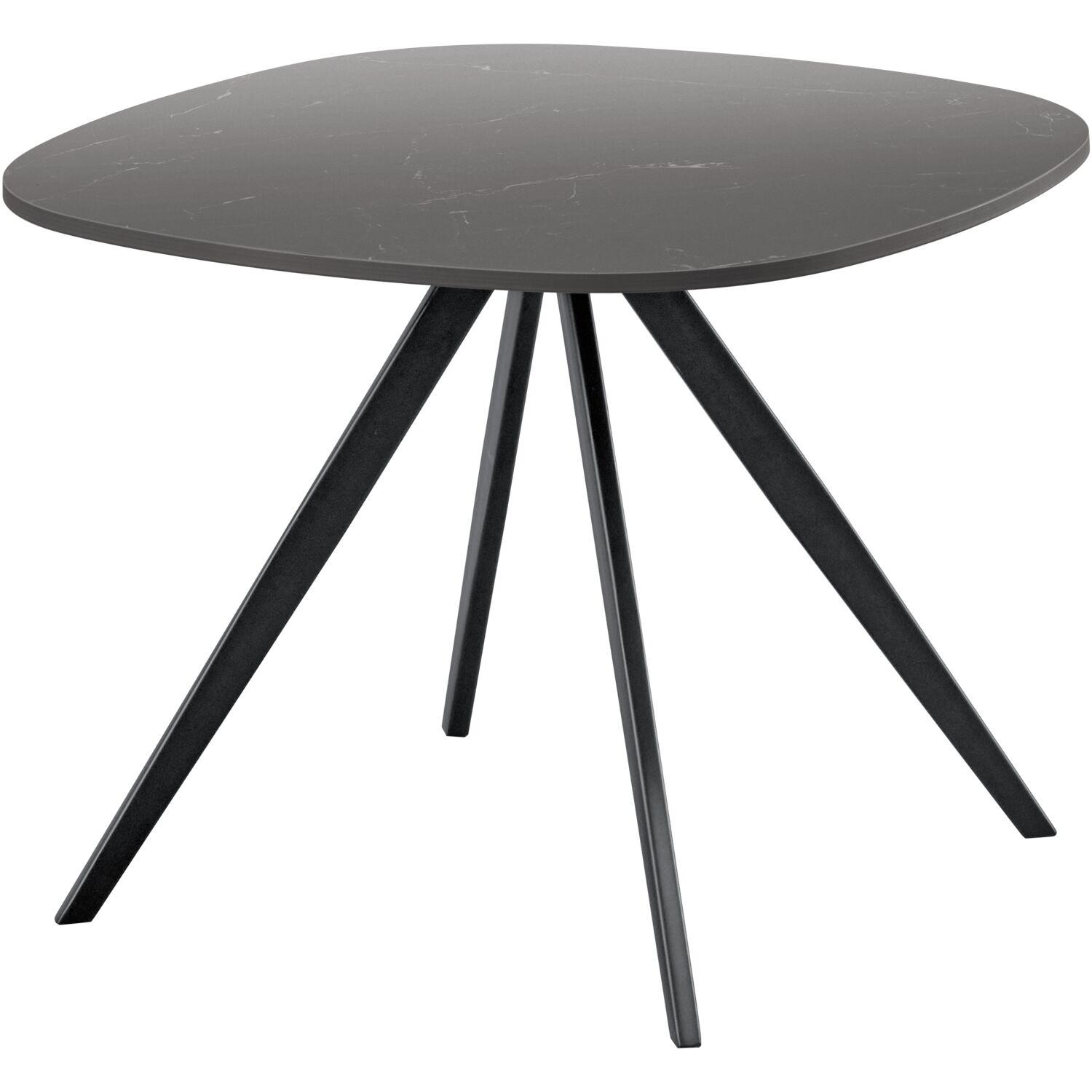 Salontafel Fitura keramiek 60x60 cm vierkant zwart