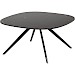 Salontafel Fitura keramiek 80x80 cm vierkant zwart