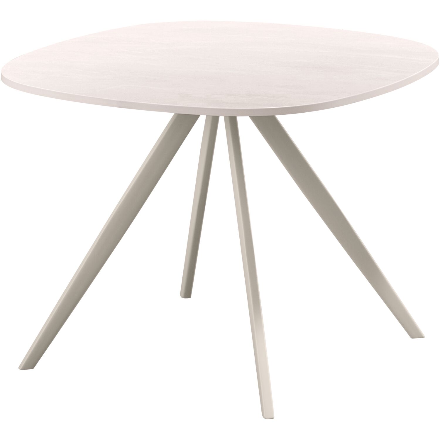 Salontafel Fitura keramiek 60x60 cm vierkant wit