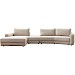 Hoekbank links Nelonia beige