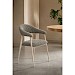 Eetkamerstoel Dioso bouclé beige poot taupe
