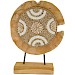 Decoratiebeeld Diveria teakhout met vormpjes