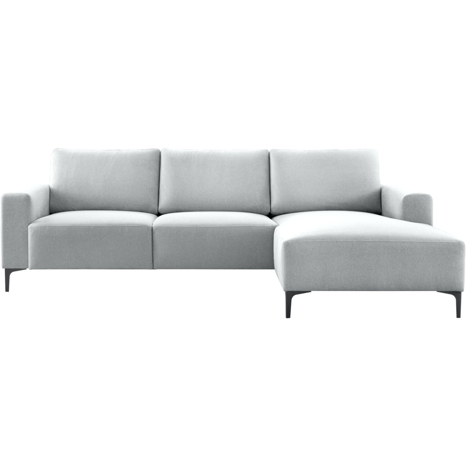 Hoekbank rechts Fabria lichtgrijs basic comfort