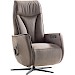 Relaxfauteuil Lerira met sta-op M bruin leer