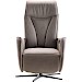 Relaxfauteuil Lerira met sta-op M bruin leer