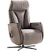 Relaxfauteuil Lerira met sta-op M bruin leer